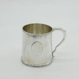 Sterling Silver Christening Mug Tankard Antique 1934 Birmingham Art Deco