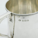 Sterling Silver Christening Mug Tankard Antique 1934 Birmingham Art Deco