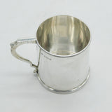 Sterling Silver Christening Mug Tankard Antique 1934 Birmingham Art Deco