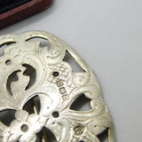 Sterling Silver Spring Flower Nurses Buckle Antique 1911 Birmingham