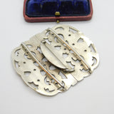 Sterling Silver Spring Flower Nurses Buckle Antique 1911 Birmingham