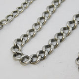 Sterling Silver Graduating Albert Watch Chain Antique 1930 Chester Art Deco
