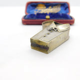 Victorian Aesthetic Movement Silver Plated Collared Shirt Vesta Case c1880