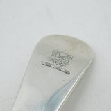George III Sterling Silver Lion Crest Ladle Antique 1784 London William Stroud