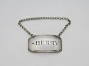 George IV Sterling Silver Sherry Decanter Label Antique 1829 Birmingham