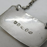 George IV Sterling Silver Sherry Decanter Label Antique 1829 Birmingham