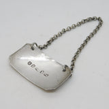 George IV Sterling Silver Sherry Decanter Label Antique 1829 Birmingham
