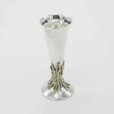 Sterling Silver Modernist Tree Stump Form Flower Vase 1972 Deakin & Francis
