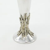 Sterling Silver Modernist Tree Stump Form Flower Vase 1972 Deakin & Francis