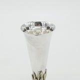 Sterling Silver Modernist Tree Stump Form Flower Vase 1972 Deakin & Francis