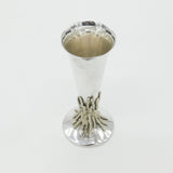 Sterling Silver Modernist Tree Stump Form Flower Vase 1972 Deakin & Francis