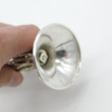 Sterling Silver Modernist Tree Stump Form Flower Vase 1972 Deakin & Francis