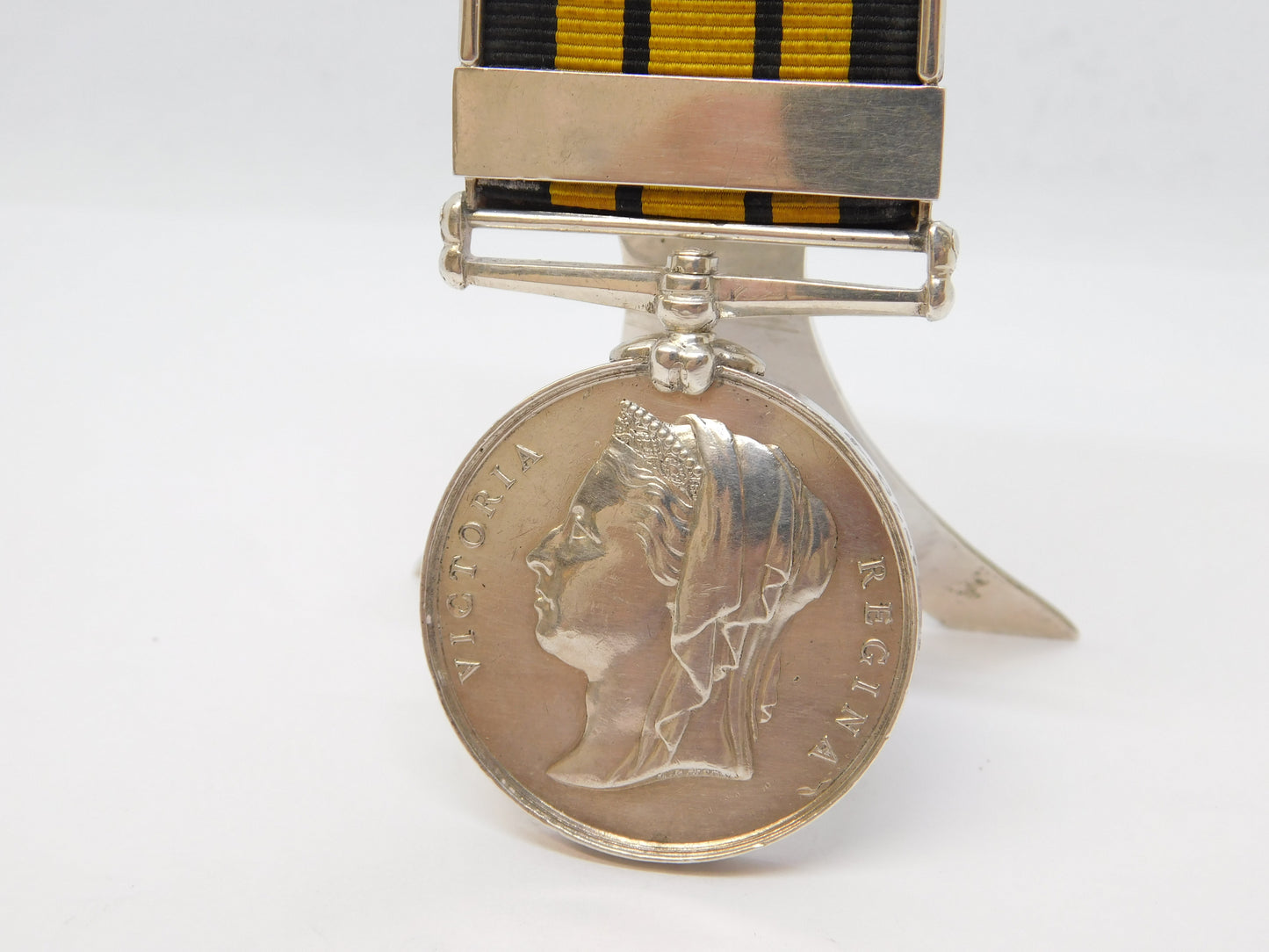British Ashantee Medal Sterling Silver Place Setting Conversion Antique 1907 London