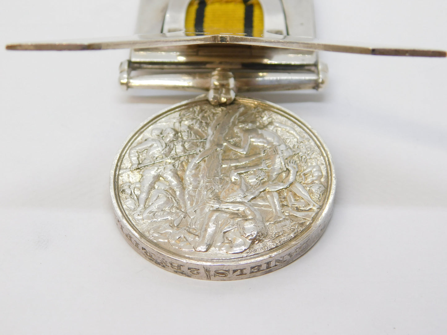 British Ashantee Medal Sterling Silver Place Setting Conversion Antique 1907 London