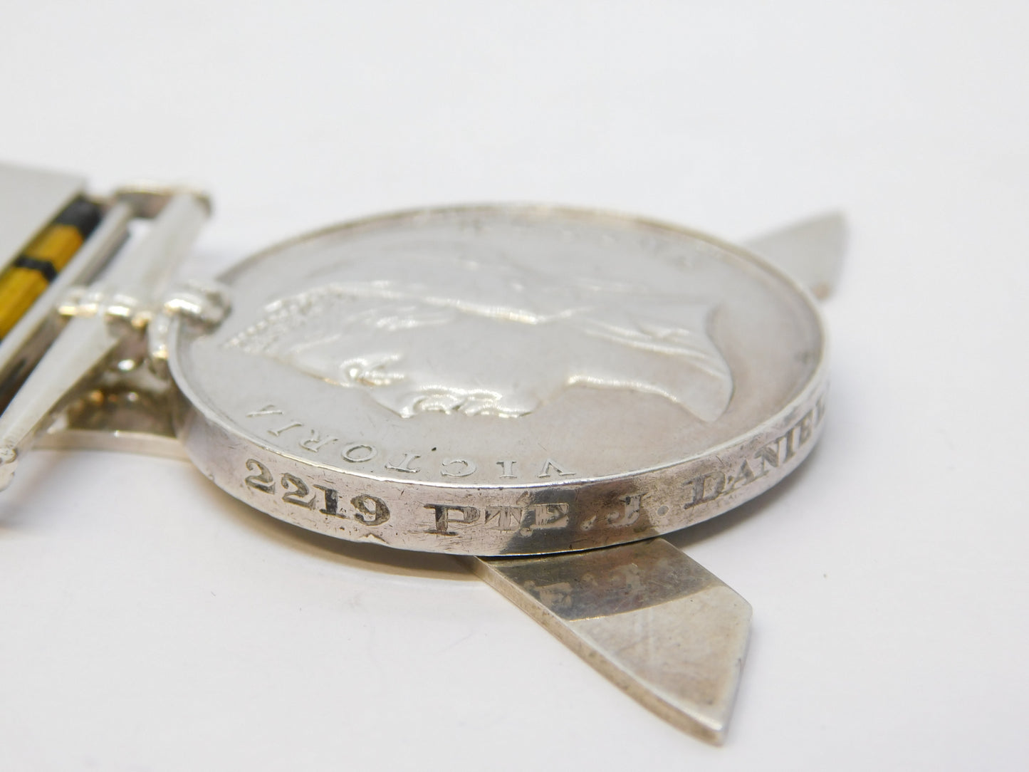 British Ashantee Medal Sterling Silver Place Setting Conversion Antique 1907 London
