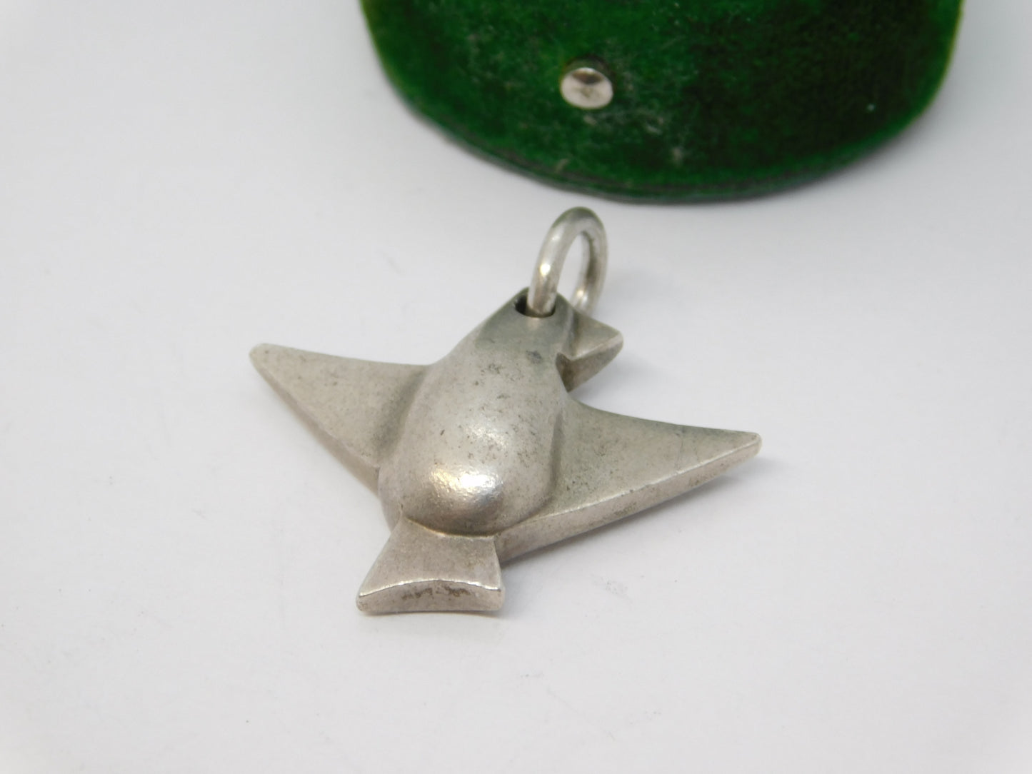 Georg Jensen Danish Sterling Silver Koppel Bird Pendant Vintage 1966 London