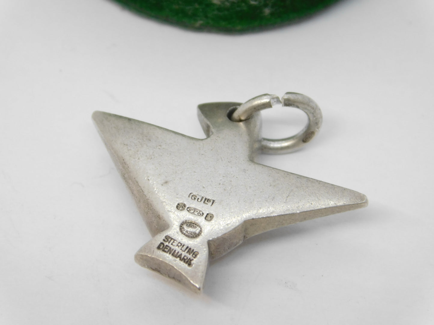 Georg Jensen Danish Sterling Silver Koppel Bird Pendant Vintage 1966 London