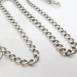 Sterling Silver Graduating Albert Link Watch Chain 1930 Chester Antique Art Deco