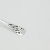 Sterling Silver Floral Pattern Handle Tea Strainer 1943 Antique Art Deco