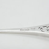 Sterling Silver Floral Pattern Handle Tea Strainer 1943 Antique Art Deco