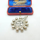 Pays Basque Sterling Silver 'Ongia Ene Gogoa' Good Is My Wish Pendant Vintage