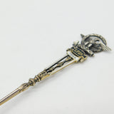 Sterling Silver Enamel St. Angelo Rome Souvenir Spoon Antique c1920