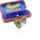 Victorian Cold Painted Vienna Bronze Spaniel Dog Figurine Antique c1860