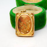 Victorian 9ct Gold Back & Front Swallow Sweetheart Locket Antique c1890