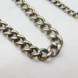 Sterling Silver Graduating Albert Watch Chain Antique 1912 Birmingham Art Deco