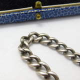 Sterling Silver Graduating Albert Watch Chain Antique 1912 Birmingham Art Deco