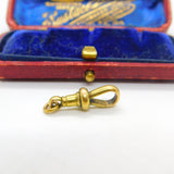 Victorian 15ct Yellow Gold Dog Clip Watch Chain Clasp Findings Antique c1890