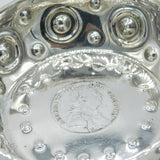 Sterling Silver George III Shilling Set Wine Taster Antique 1925 London Deco