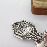Sterling Silver Viking Ship Tea Caddy Spoon 1937 Chester Antique Shipton & Co.