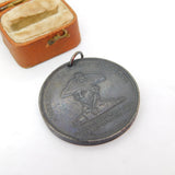 Victorian Copper Medal Stuck From Foudroyant Admiral Nelson's Flagship Antique