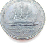 Victorian Copper Medal Stuck From Foudroyant Admiral Nelson's Flagship Antique