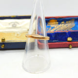 9ct Yellow Gold Minimal Wedding Band Ring Antique 1941 Art Deco Birmingham