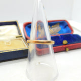 9ct Yellow Gold Minimal Wedding Band Ring Antique 1941 Art Deco Birmingham