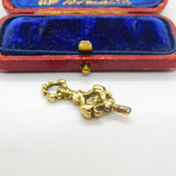 Victorian 9ct Yellow Gold Cased Ornate Watch Key Fob Antique c1860