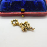 Victorian 9ct Yellow Gold Cased Ornate Watch Key Fob Antique c1860
