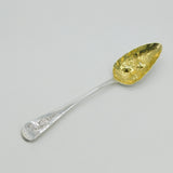 George III Exeter Sterling Silver Berry Pattern Dessert Spoon Antique 1813