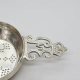 Sterling Silver King George IV Coronation Tea Strainer Antique 1936 Sheffield