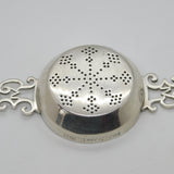 Sterling Silver King George IV Coronation Tea Strainer Antique 1936 Sheffield