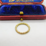 Victorian 15ct Yellow Gold Floral Pattern Split Ring Jewellery Findings c1860