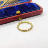 Victorian 15ct Yellow Gold Floral Pattern Split Ring Jewellery Findings c1860