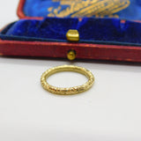 Victorian 15ct Yellow Gold Floral Pattern Split Ring Jewellery Findings c1860