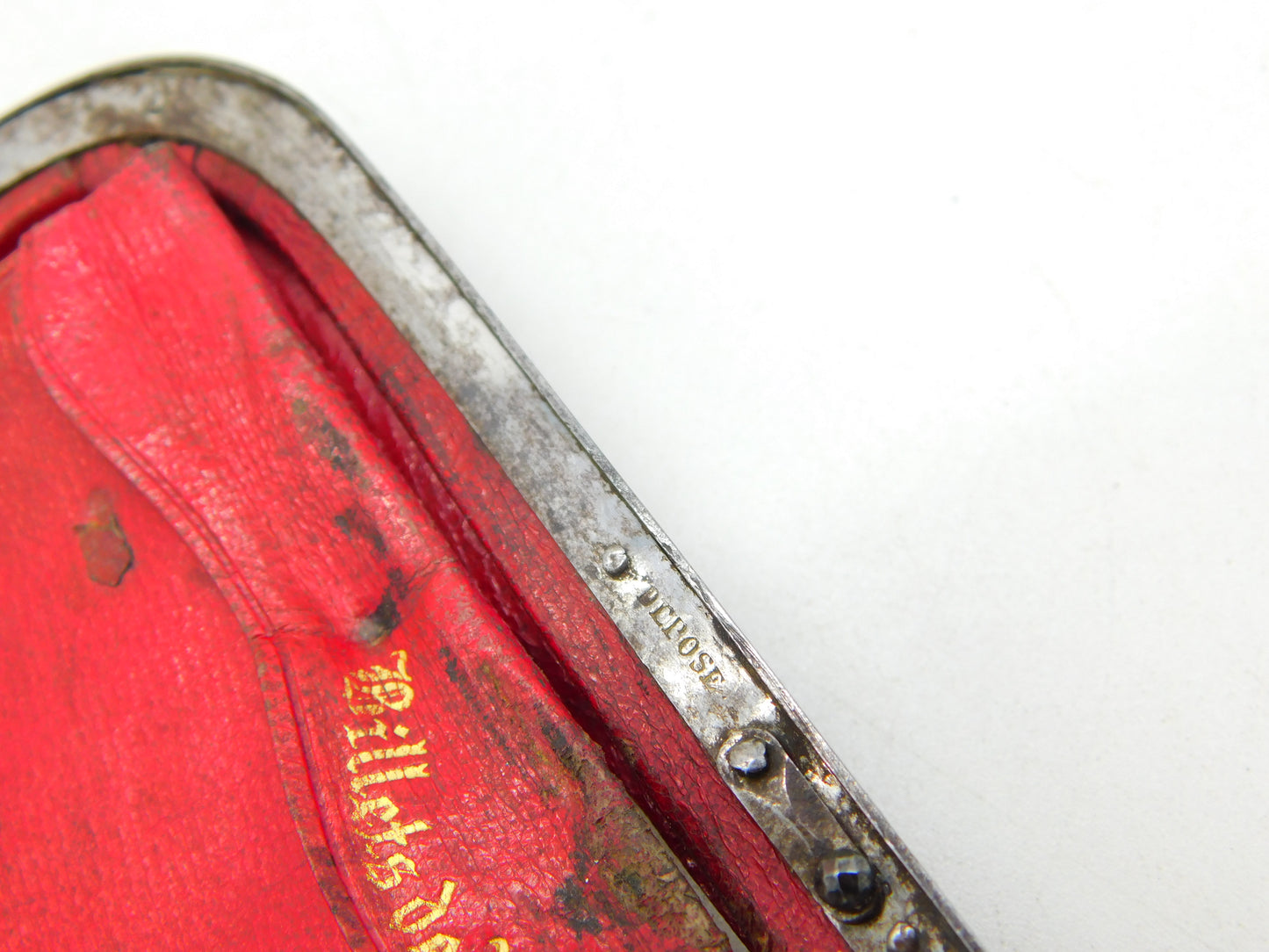 19th Century French Leather & Cut Steel Ladies Multi Compartment Wallet c1840