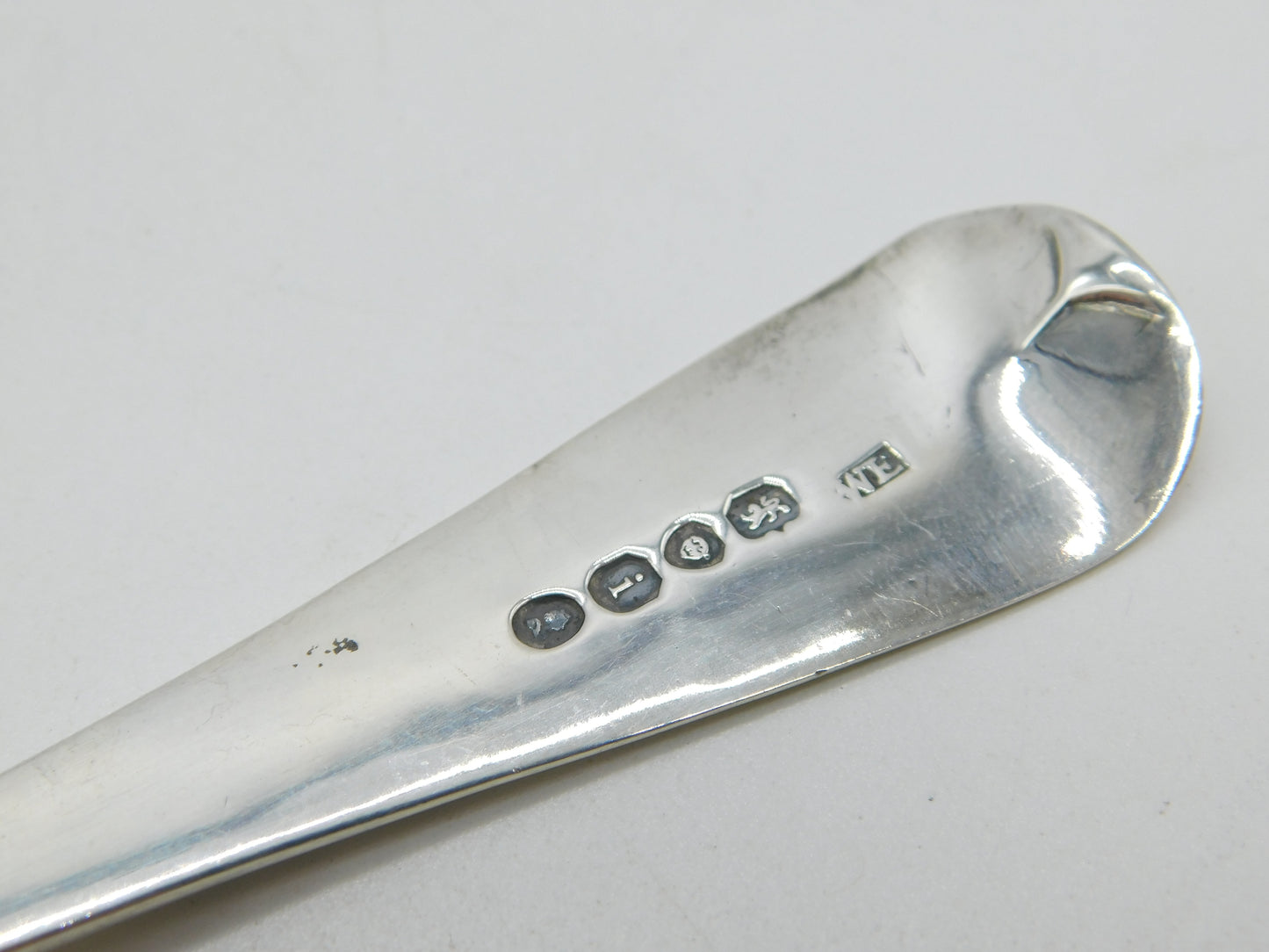 George IV Sterling Silver Berry Pattern Dessert Serving Spoon Antique 1821 London