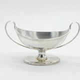 George III Pair of Sterling Silver Pedestal Salt Cellar Antique 1786 London