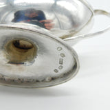 George III Pair of Sterling Silver Pedestal Salt Cellar Antique 1786 London