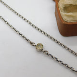 Victorian Austrial Sterling Silver Garnet & Paste Floral Dress Necklace Antique